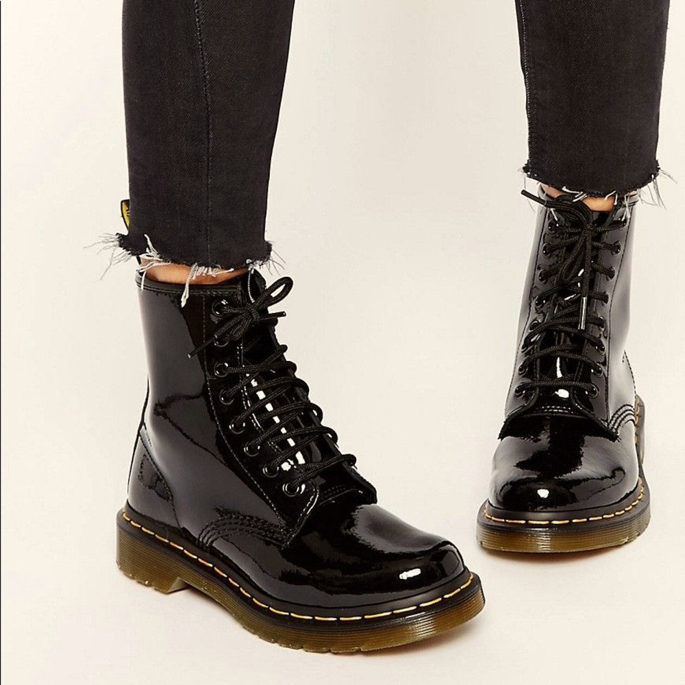 Dr Martens Patent Boot